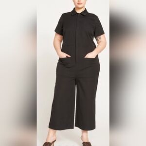 NWT Universal Standard Kate Stretch Cotton Twill Jumpsuit XL
